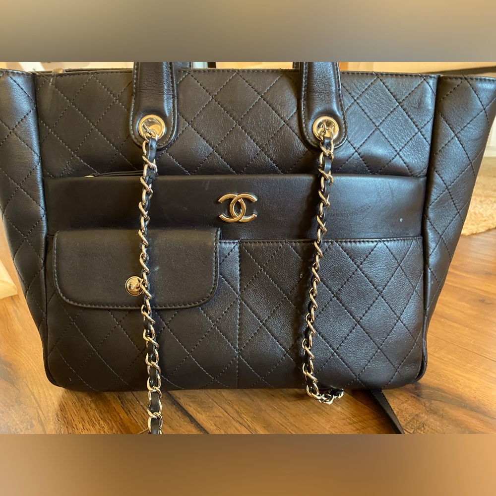 Chanel CC Black Tote Bag